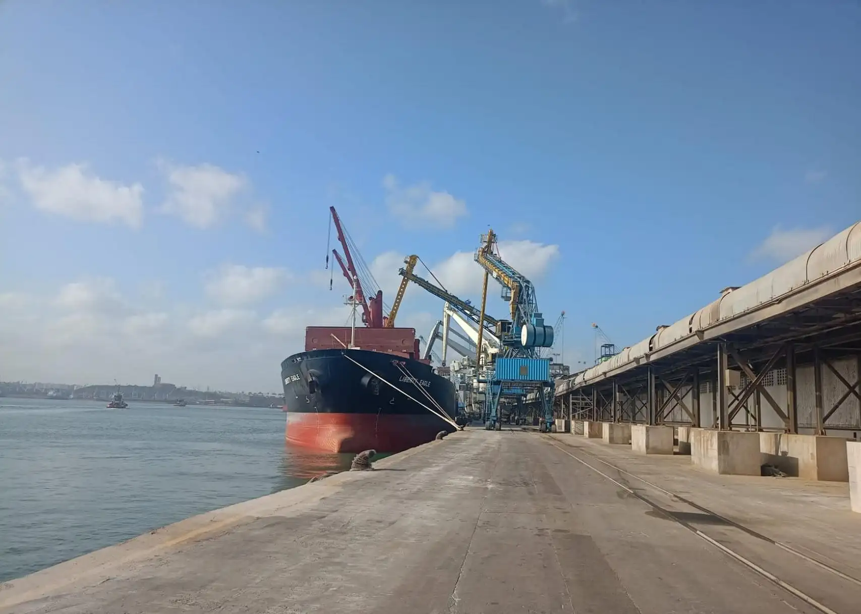 Large cargo ship at Mombasa Port – Mercury Marine Services